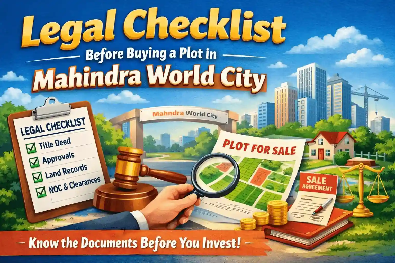 Legal Checklist Before Buying a Plot in Mahindra World City