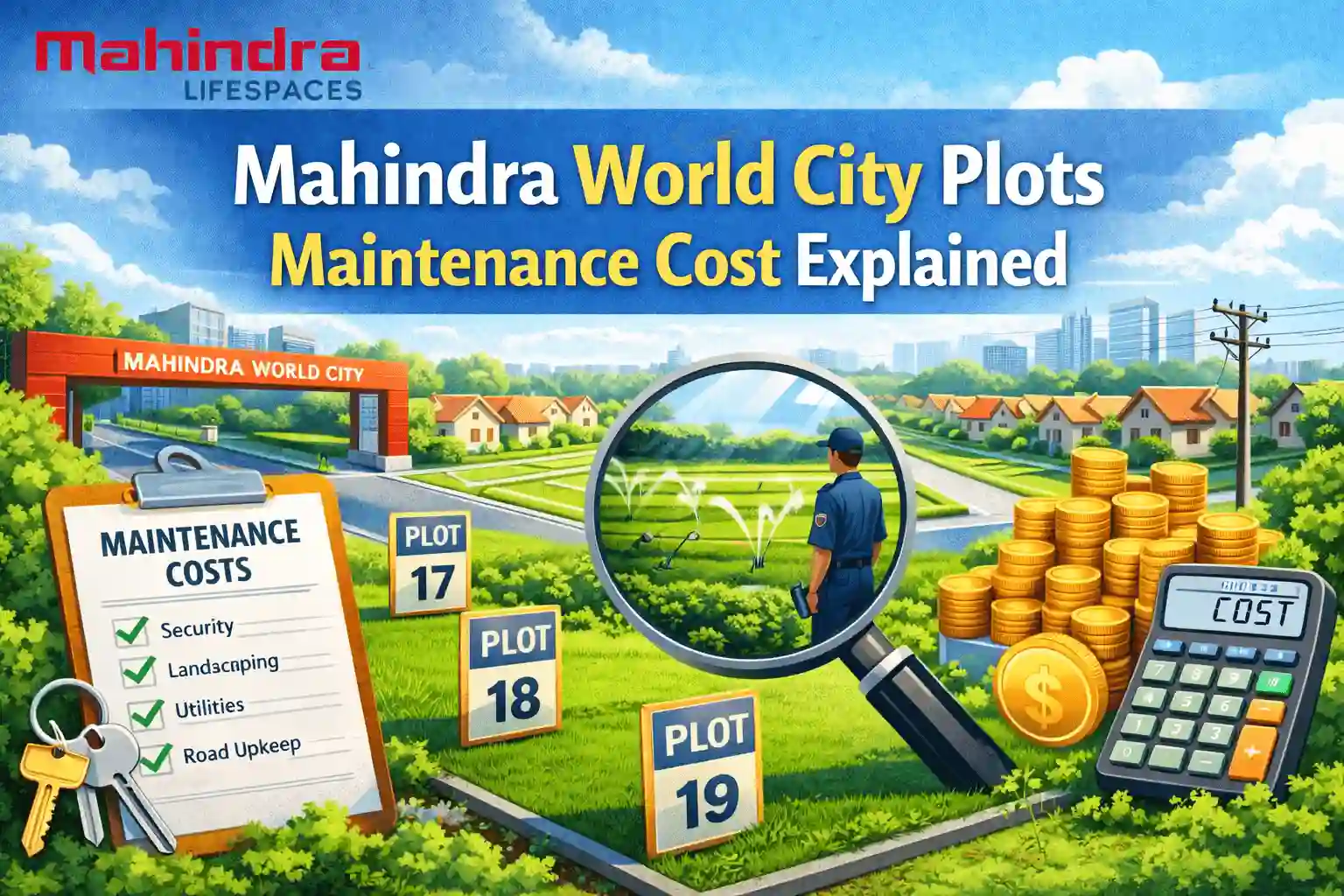 Mahindra World City Plots Maintenance Cost Explained